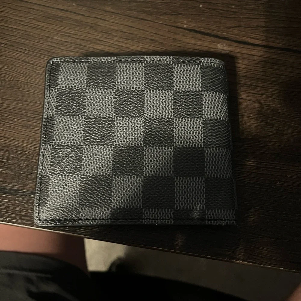 Louis Vuitton Black Checkered Wallet